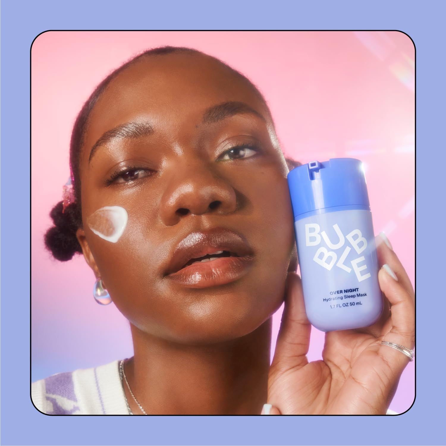 Bubble Skincare Overnight Hydrating Sleep Cream Mask, Leave-on Mask, 50 ml