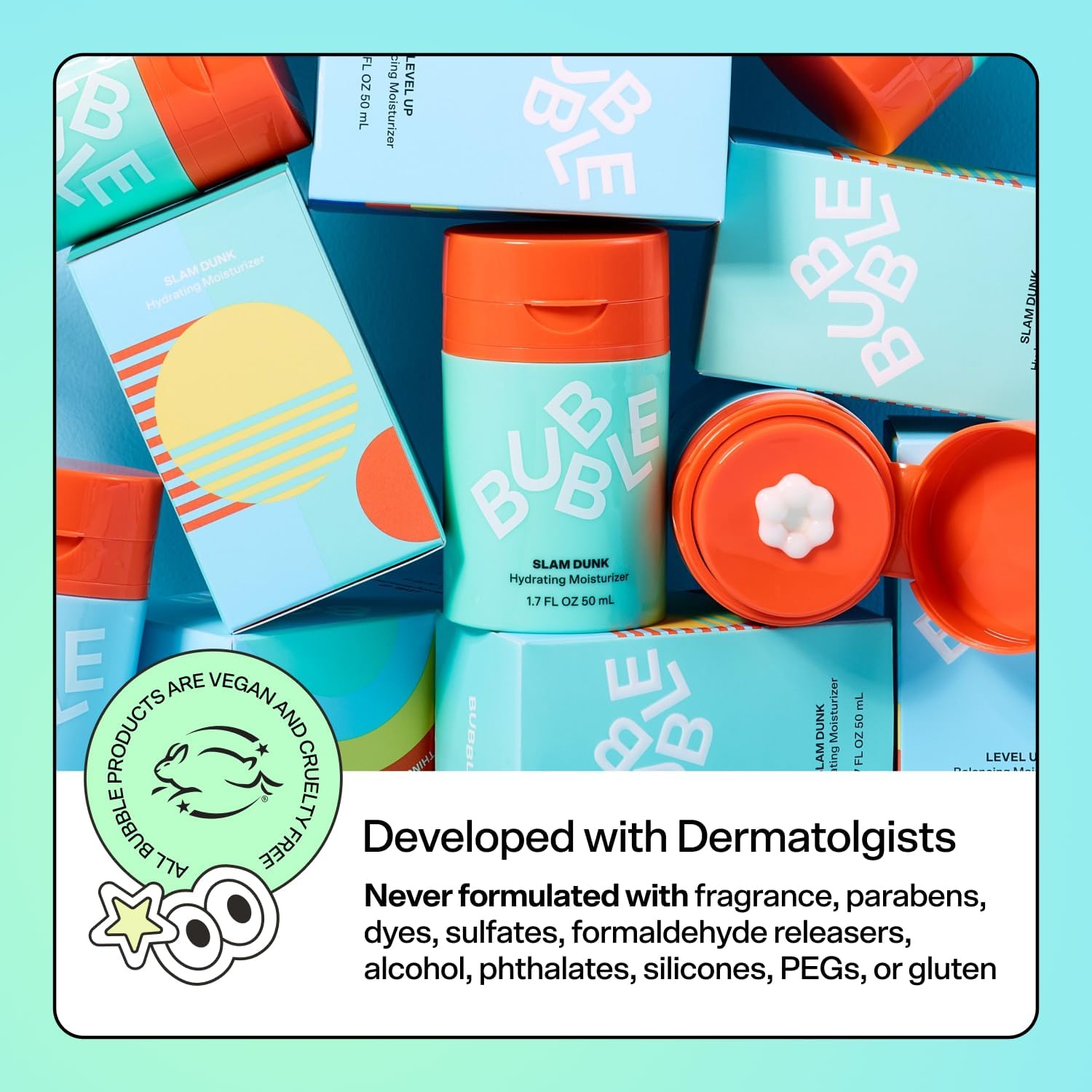 Kit de démarrage Bubble Skincare Nouveau soin visage pour tous les âges – Gel nettoyant, hydratant, tonifiant rafraîchissant